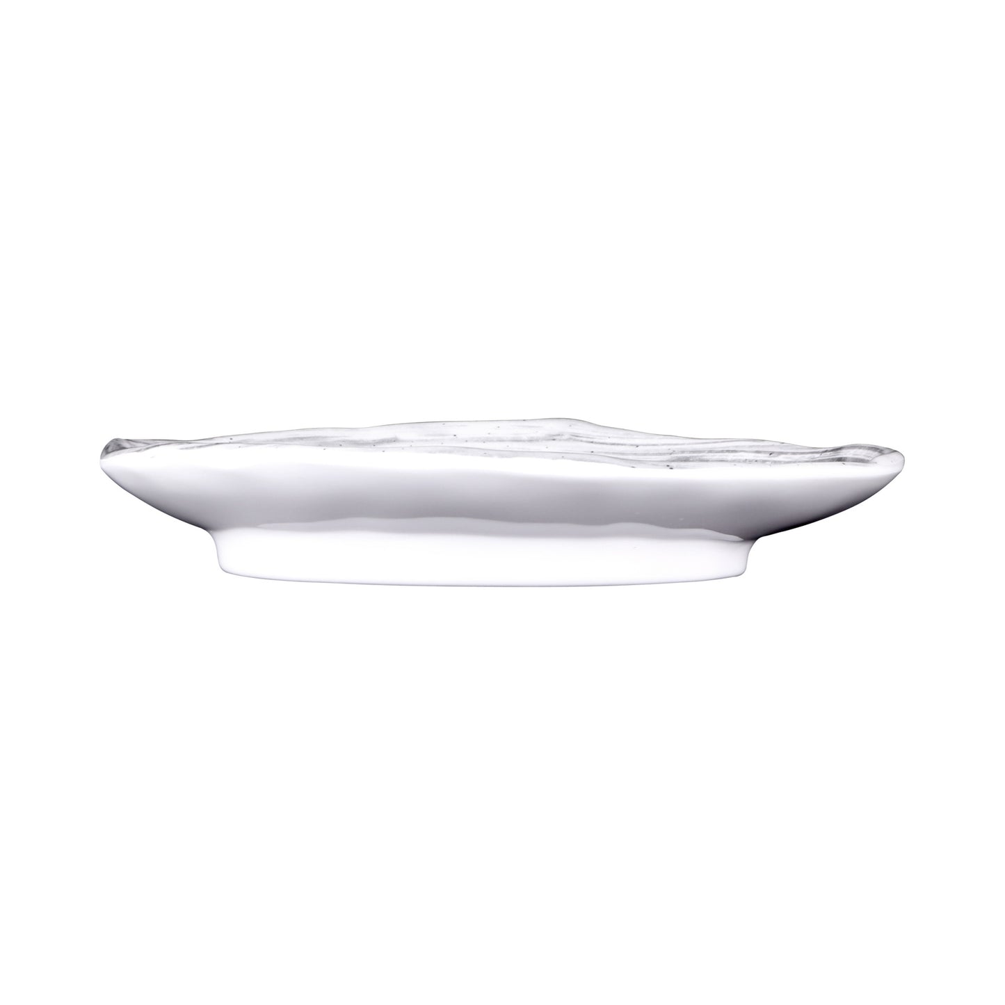 Melamine Deep Oval Plate - Black Design