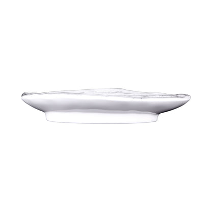 Melamine Deep Oval Plate - Black Design