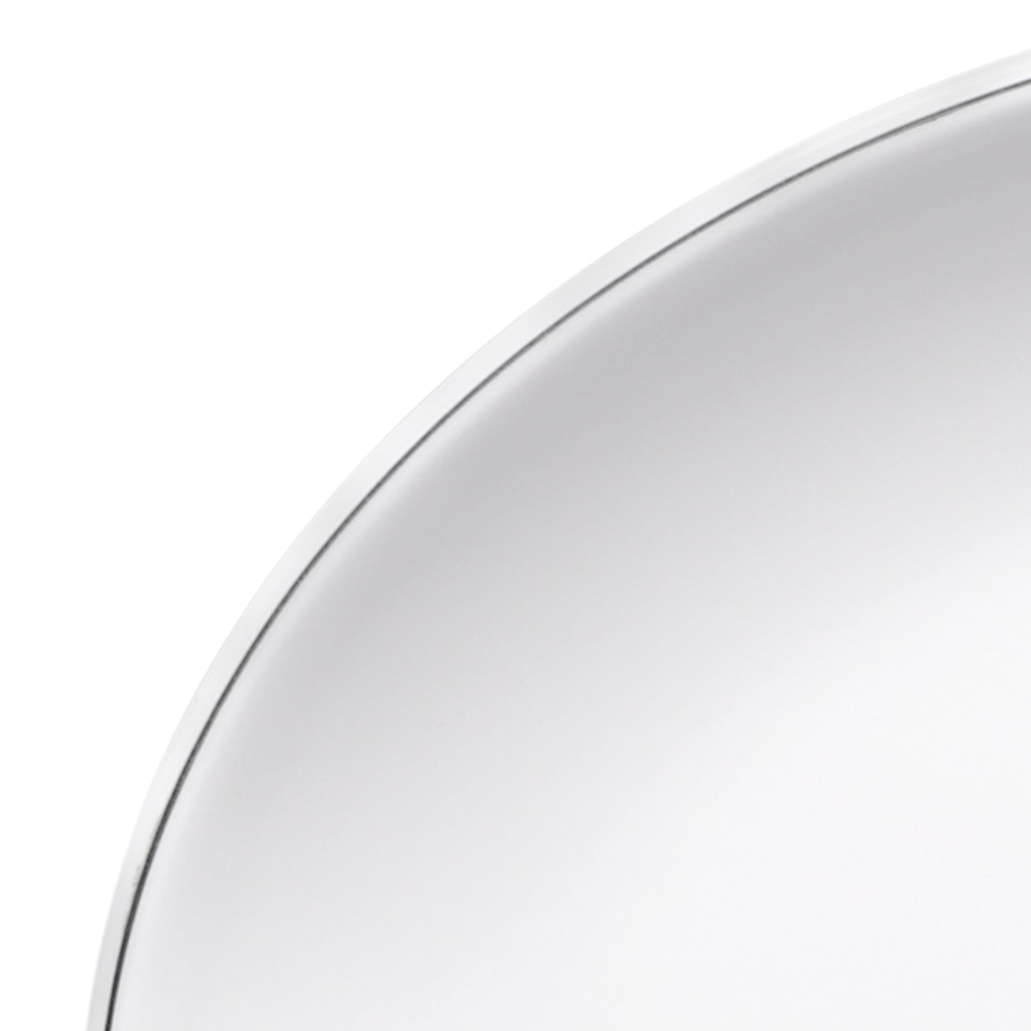 Melamine Oval Plate - White w/ Black Trim