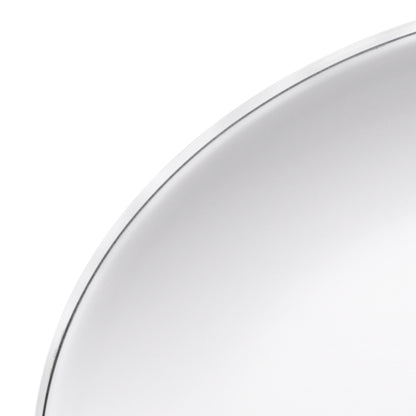 Melamine Oval Plate - White w/ Black Trim