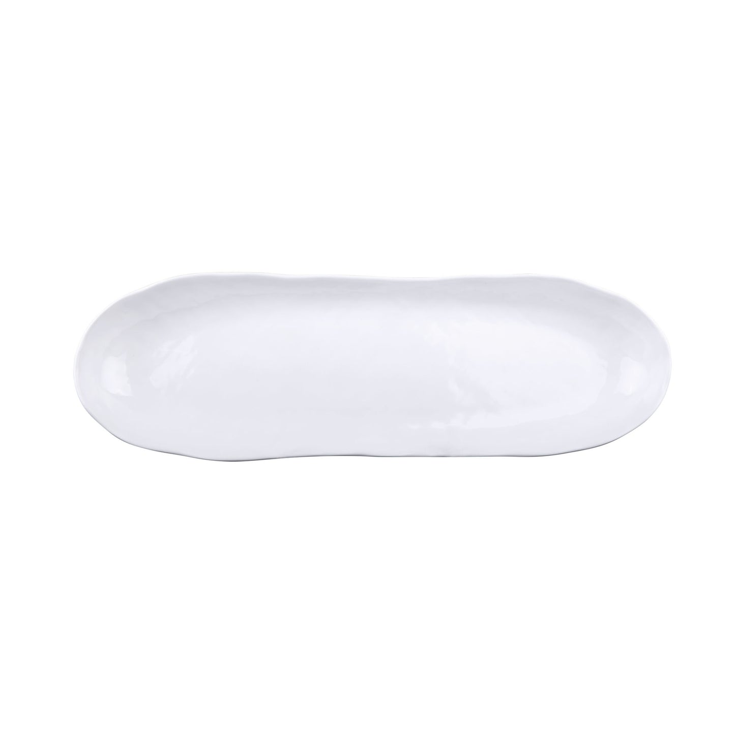 Melamine Uneven Edge Tray - White