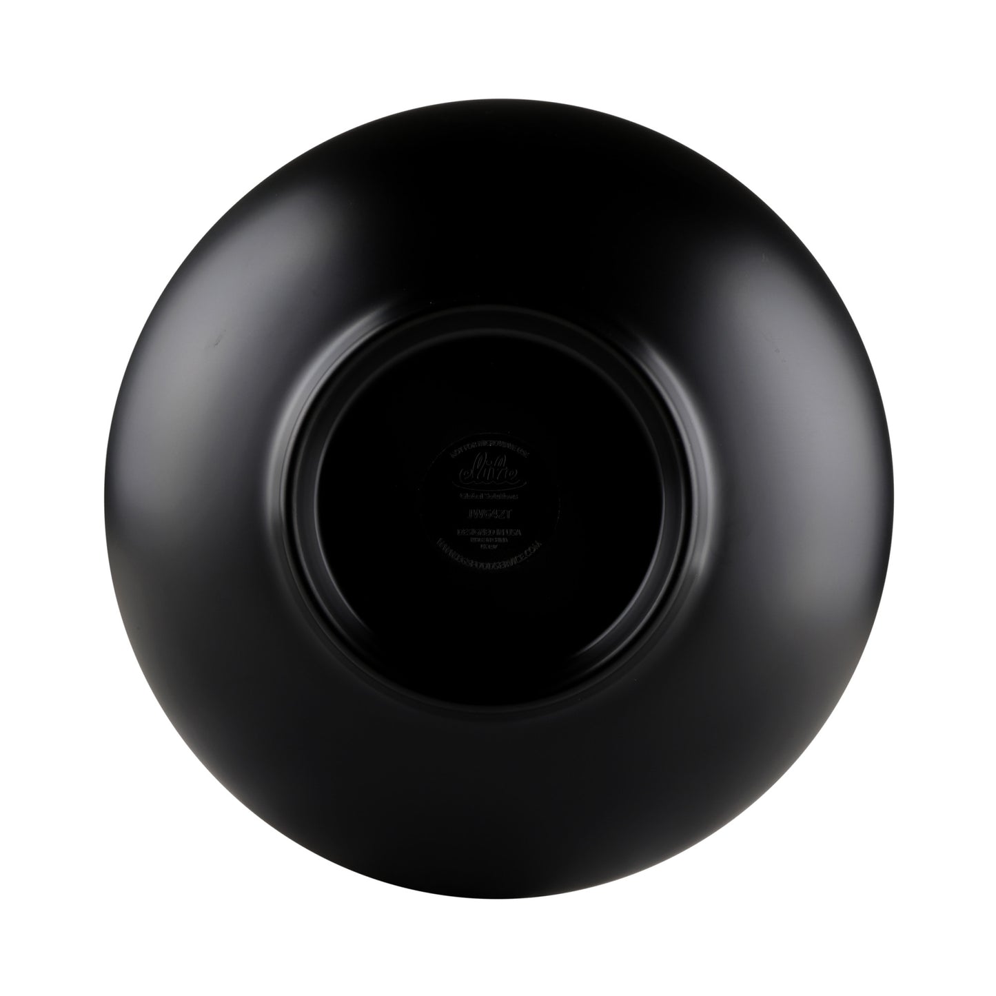Melamine Round Two-Tone Bowl - Ebony Outside, Sand Inside