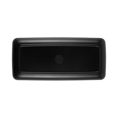 Melamine Rectangular Plate - Black