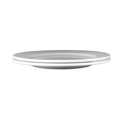 Melamine Round Plate - Cream Glaze