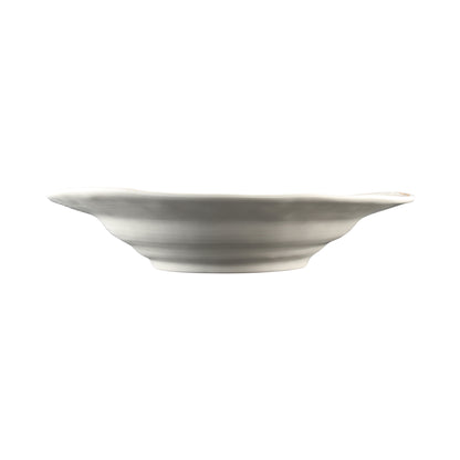Melamine Irregular Round Serving Bowl - Off White Design