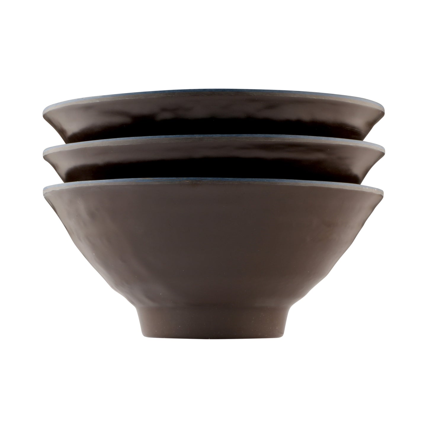 Melamine Bowl - Aubergine Matte Finish Outside/Lapis Gloss Finish Inside