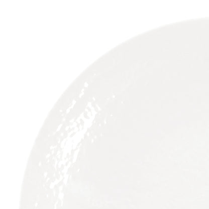 Melamine Round Pebble Plate - White