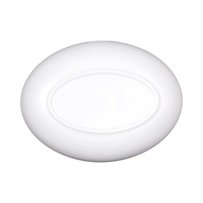Melamine Deep Oval Plate - Off White