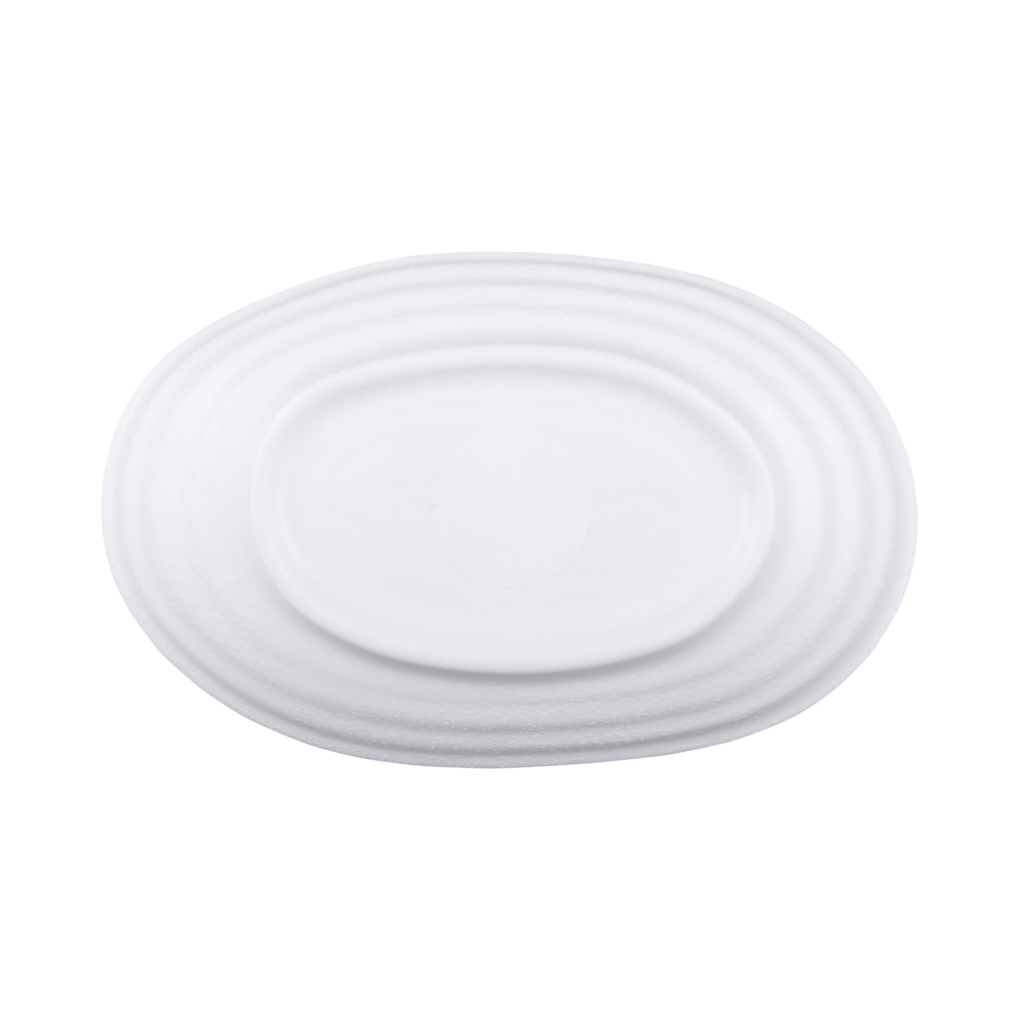 Melamine Deep Oval Plate - White
