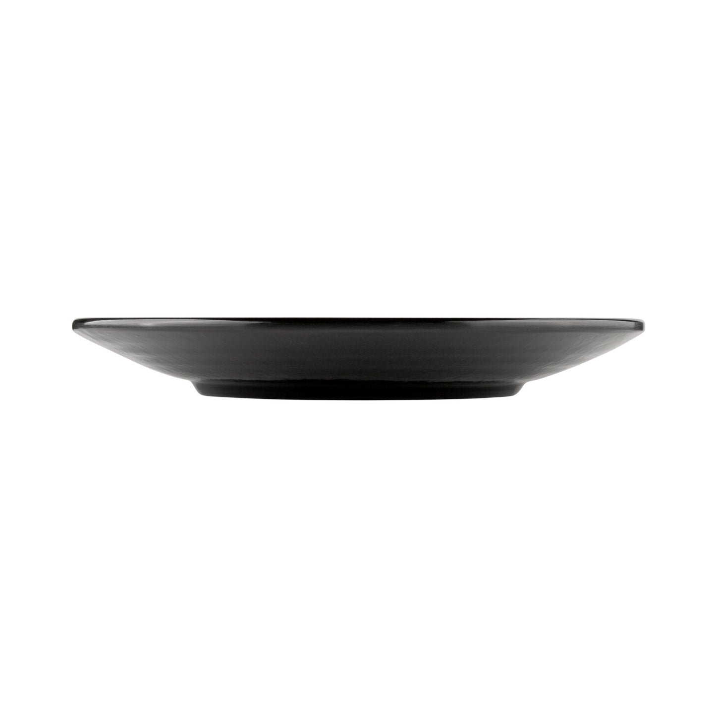 Melamine Round Pebble Plate - Black