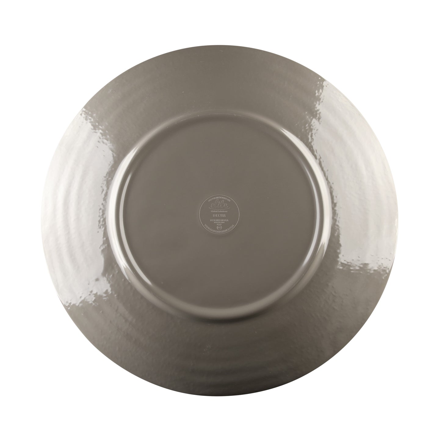 Melamine Round Pebble Plate - Mushroom