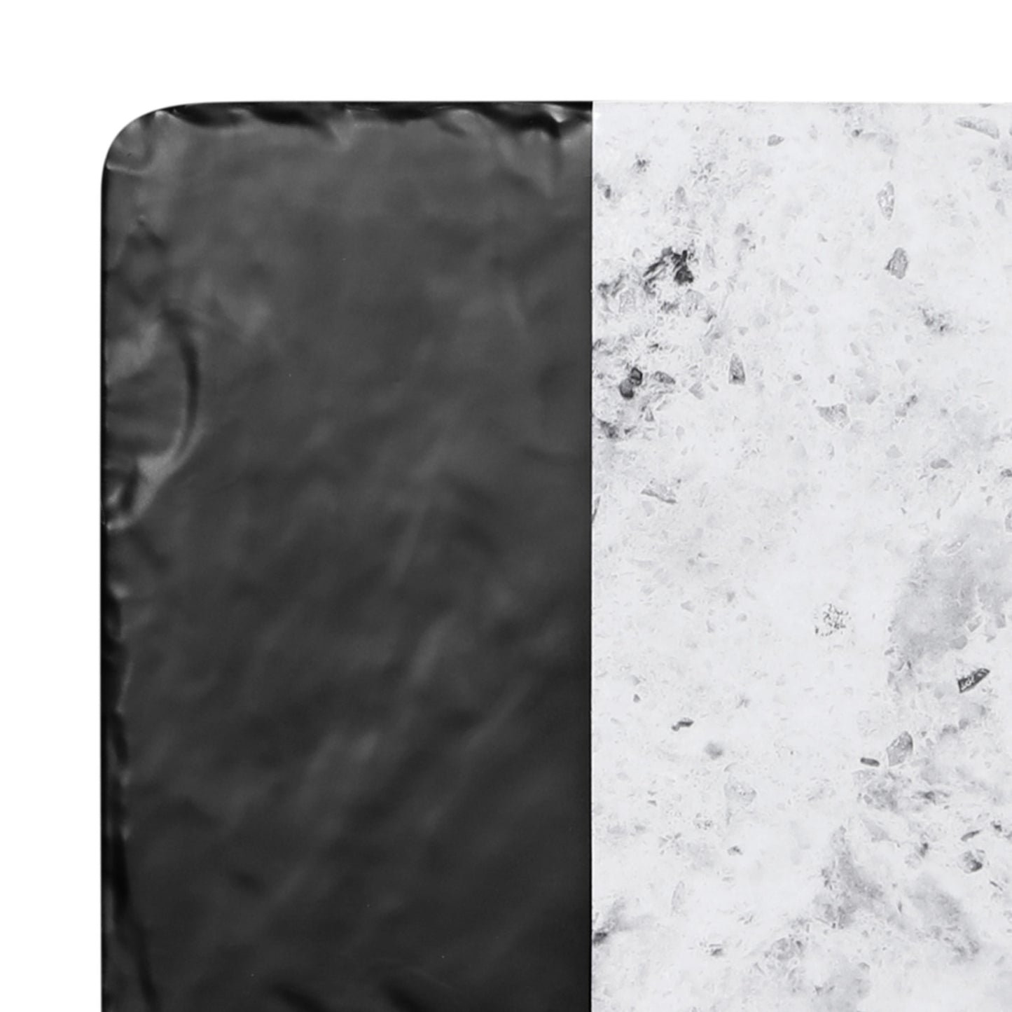 Melamine Rectangular Serving Tray - Black, Horizon Marble