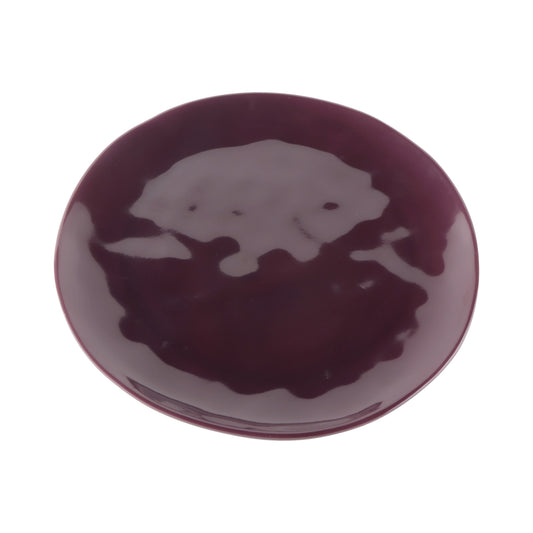 Melamine Round Plate - Purple Glaze
