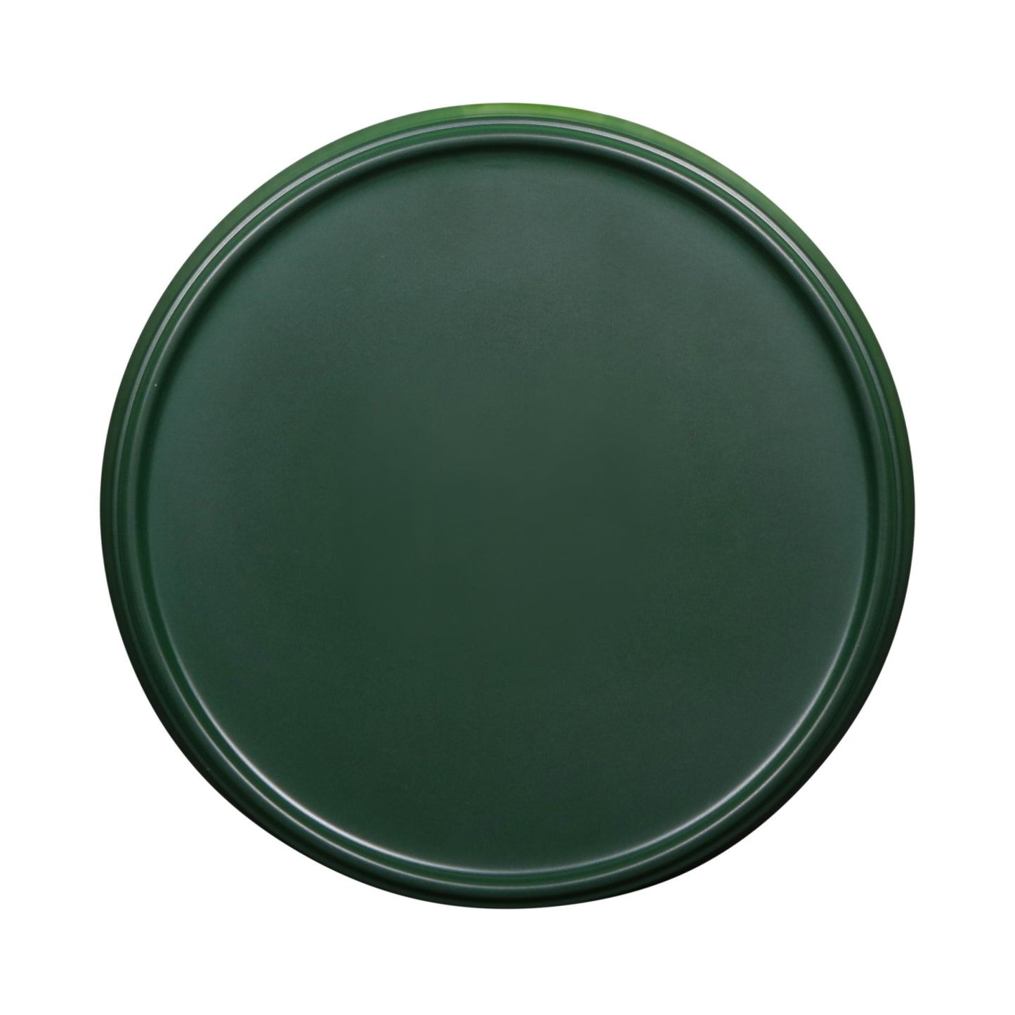 Melamine Round Coupe Plate - Green Glaze