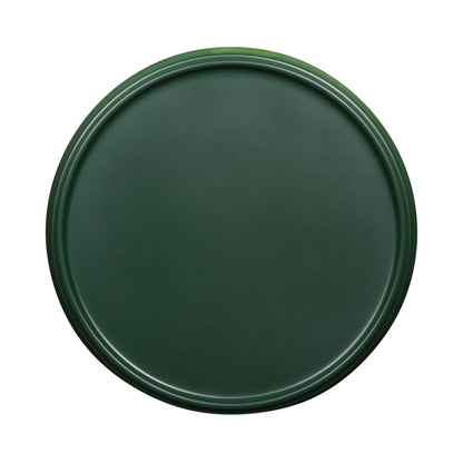 Melamine Round Coupe Plate - Green Glaze