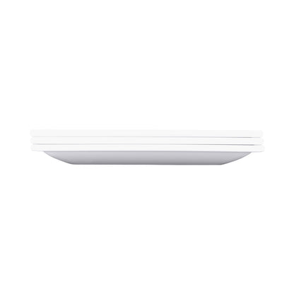 Melamine Square Coupe Platter - White