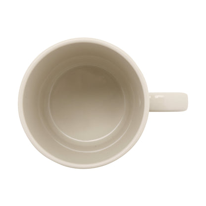 12 oz. Tritan, Ivory, Coffee Mug with Handle, (16 oz. rim-full), 3.5" Top Dia., (4.8" Top Dia. with Handle), 4.1" Tall, 3.9" Deep, G.E.T. Cups & Mugs (12 Pack)