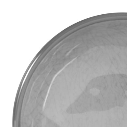 Melamine Small Round Crackle Bowl - Gray