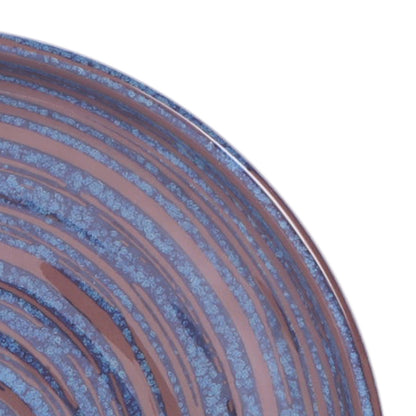 Melamine Round Coupe Plate - Stardust Blue