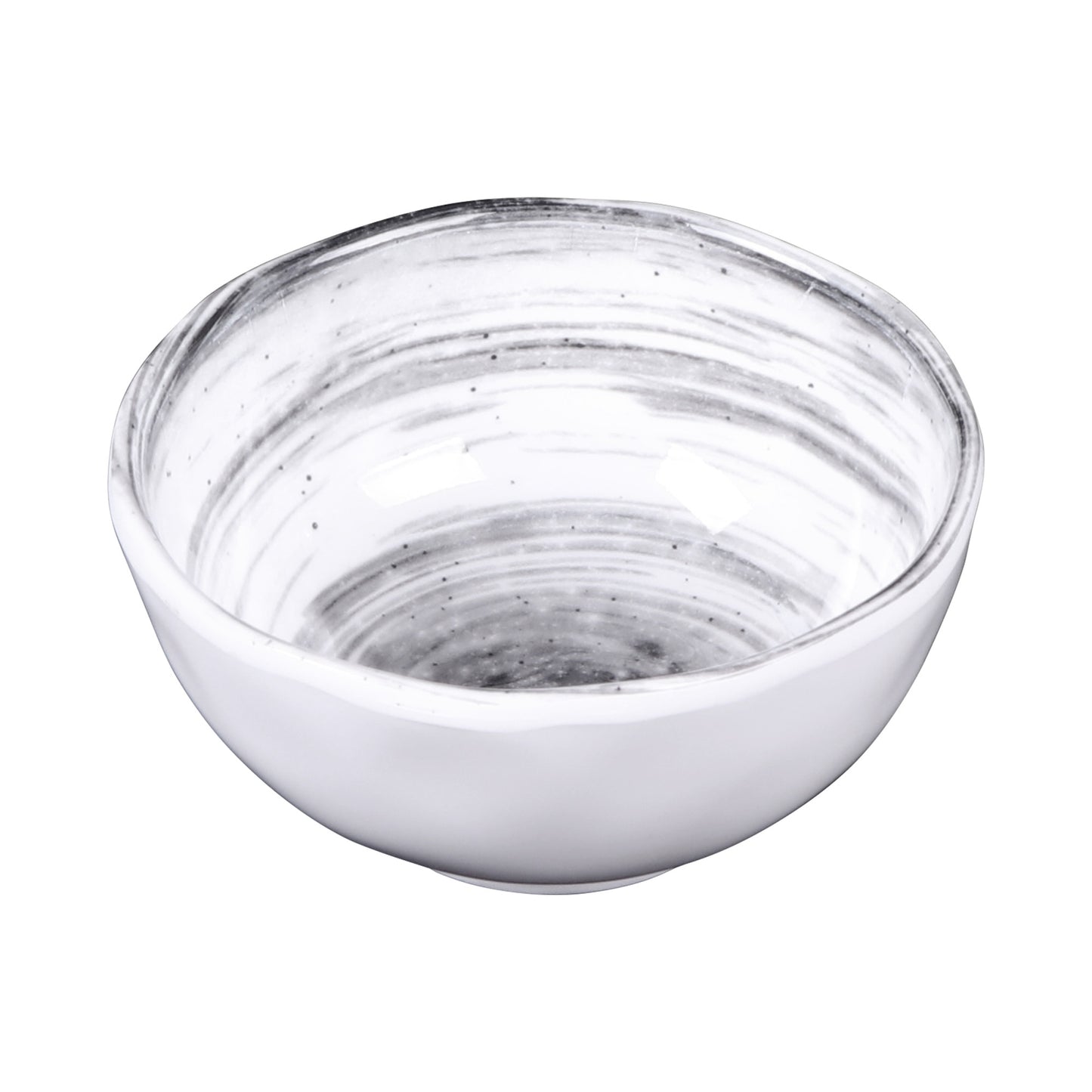 Melamine Round Bowl - Black Design