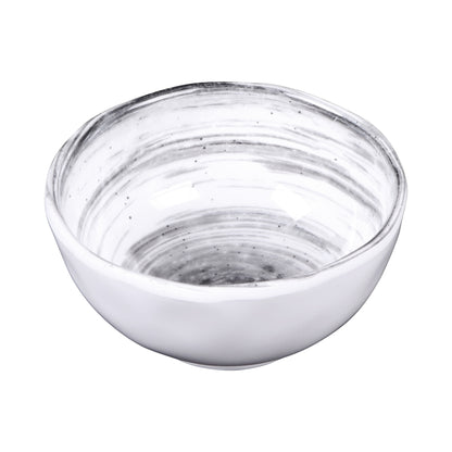Melamine Round Bowl - Black Design