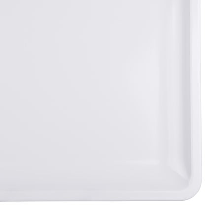 Melamine Square Coupe Platter - White