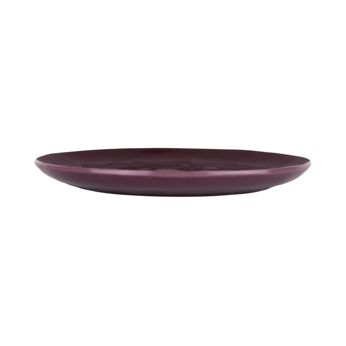 Melamine Round Plate - Purple Glaze