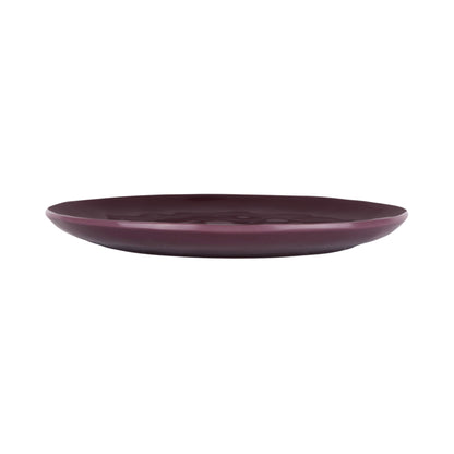 Melamine Round Plate - Purple Glaze