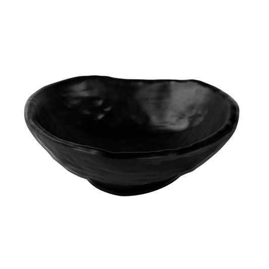 Melamine Irregular Edge Round Bowl - Black