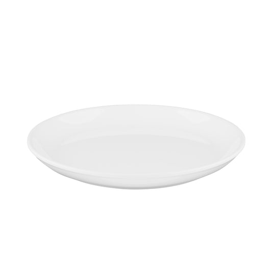 Melamine Round Coupe Plate - White