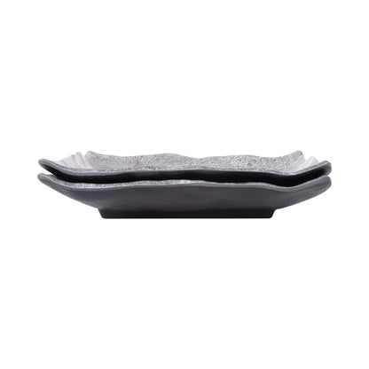 Melamine Square Plate - Coal
