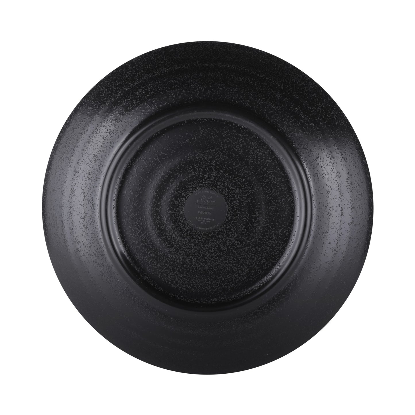 Melamine Round Plate - Black