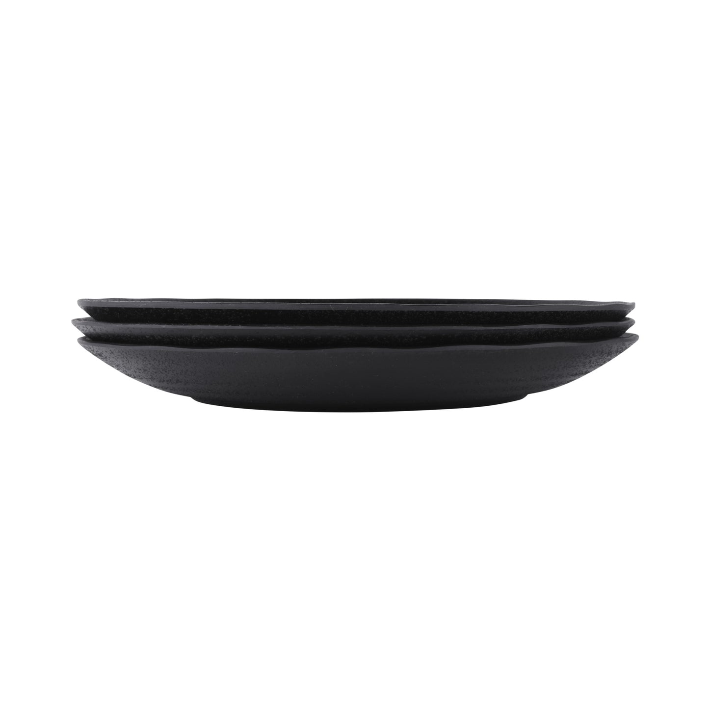 Melamine Round Plate - Black
