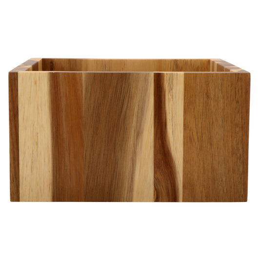 9.5" Square Wood Riser  for Acrylic Juice / Beverage Dispenser, 5" tall (fits DISP-3)