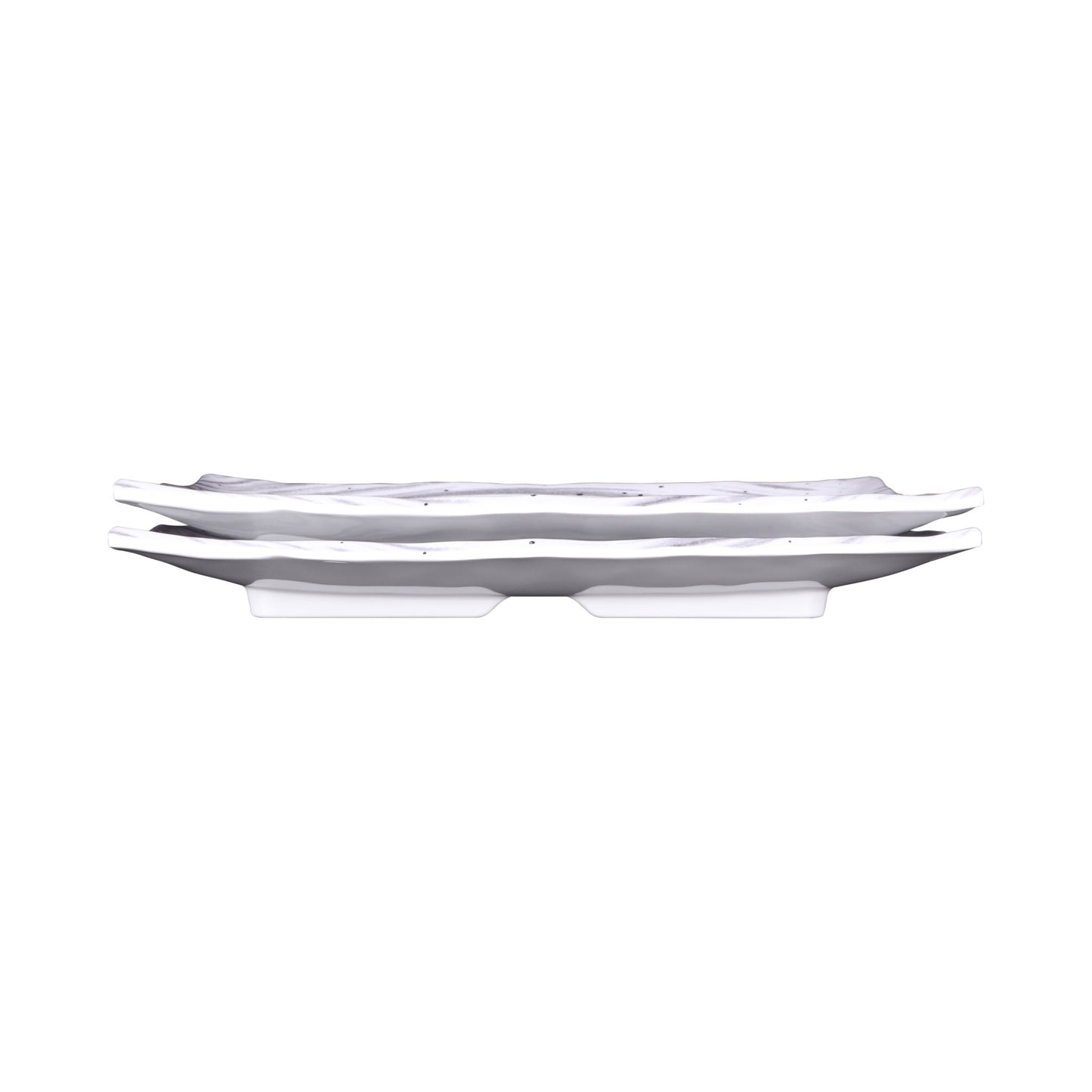 Melamine Rectangular Plate - Black Design