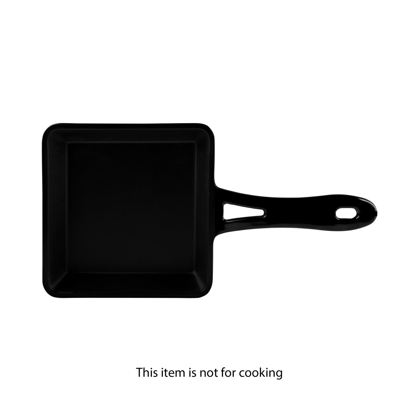 Melamine Faux Cast Iron Fry Pan - Black
