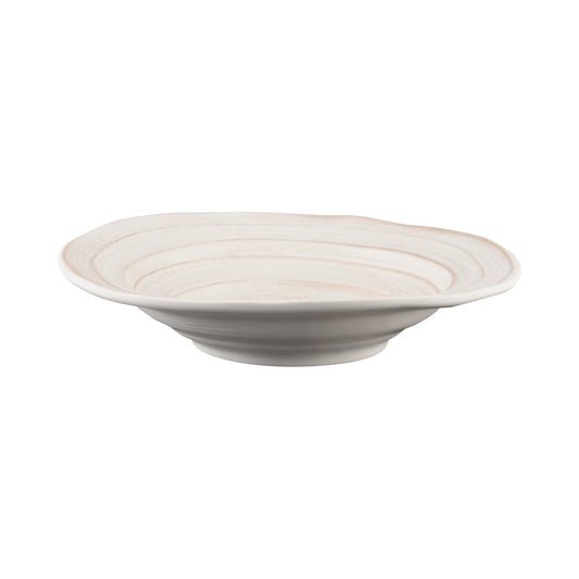 Melamine Irregular Round Bowl - Off White Design