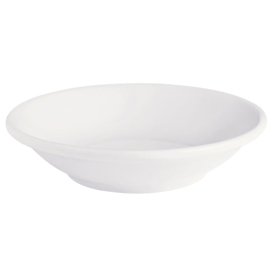 4 oz. Bright White Porcelain Monkey Dish, 4 1/2" Dia., Corona Actualite (12 Pack)