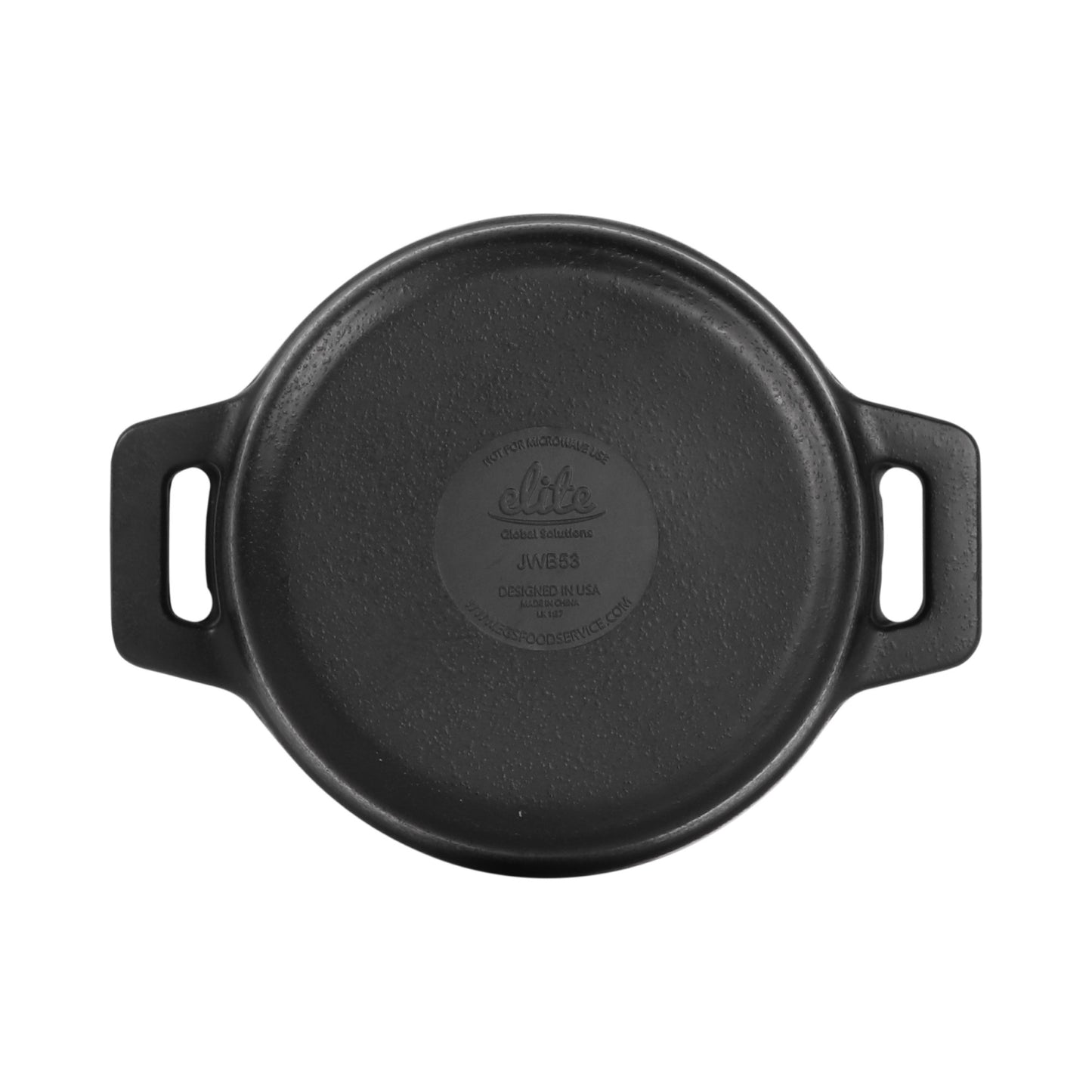 Melamine Mini Pot w/ Lid - Black
