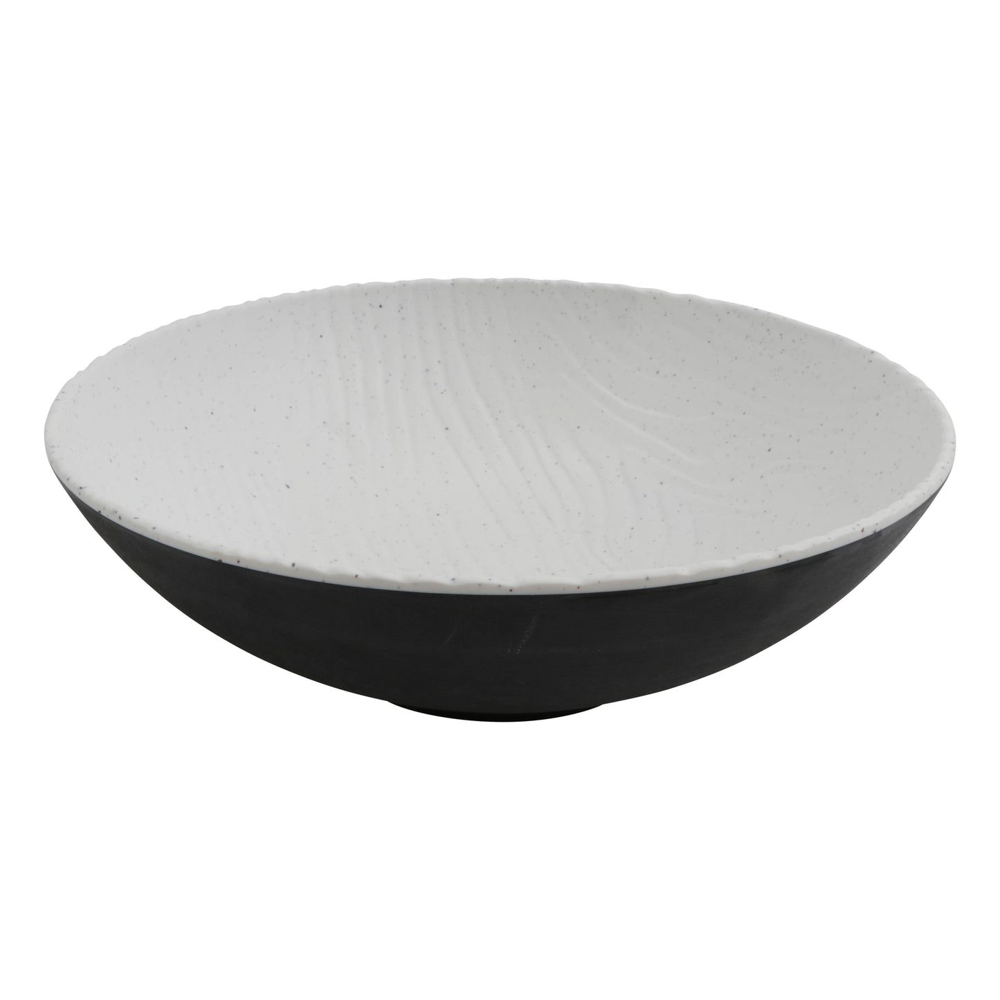 72 oz sustain stone natural with black exterior buffet melamine bowl (large), 10"L x 10"W x 3.75"H, GET, cheforward