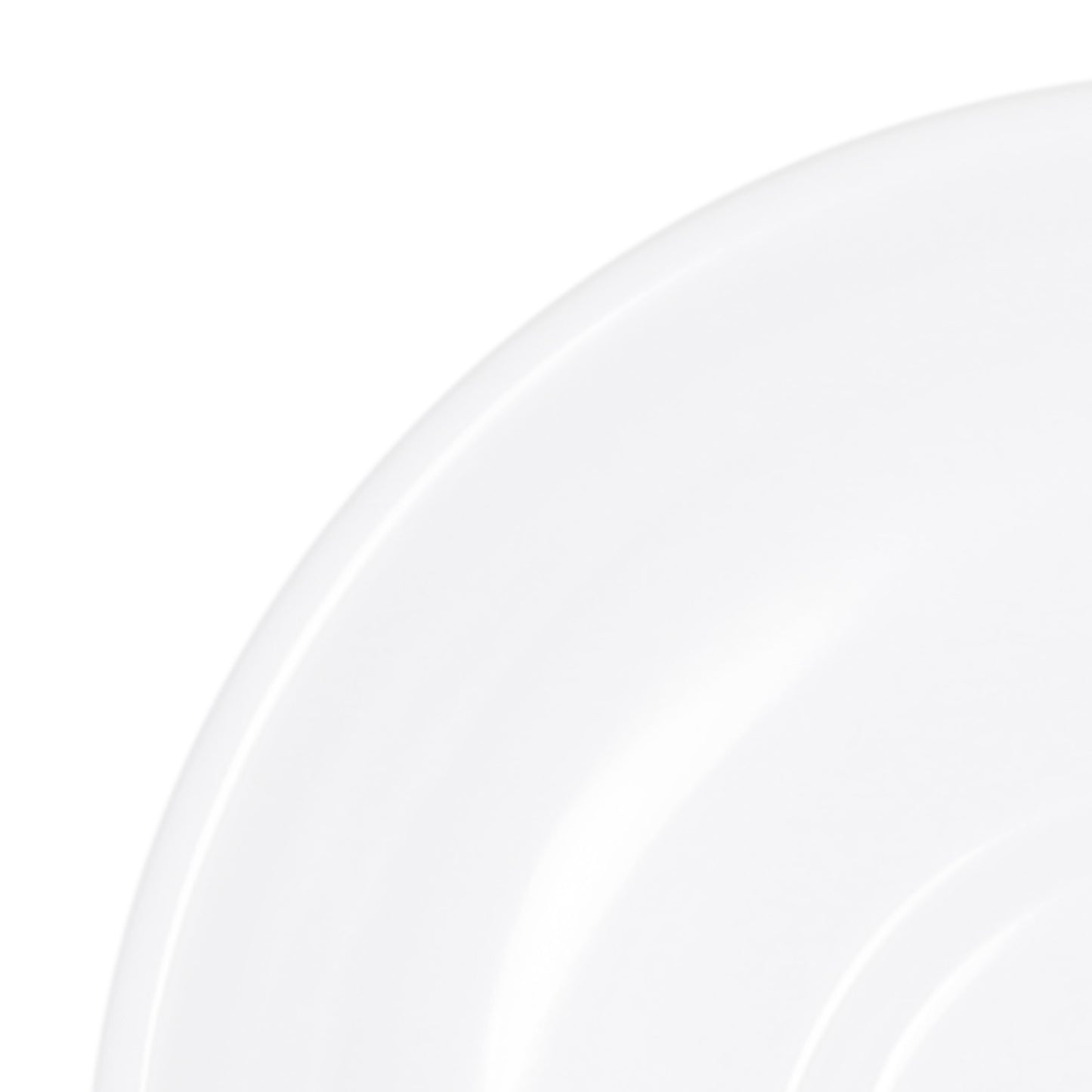 Melamine Coffee Saucer - White