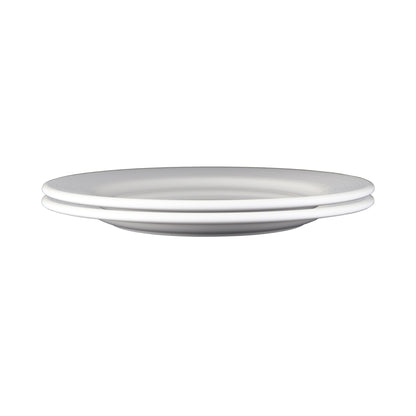 Melamine Round Plate - Cream Glaze