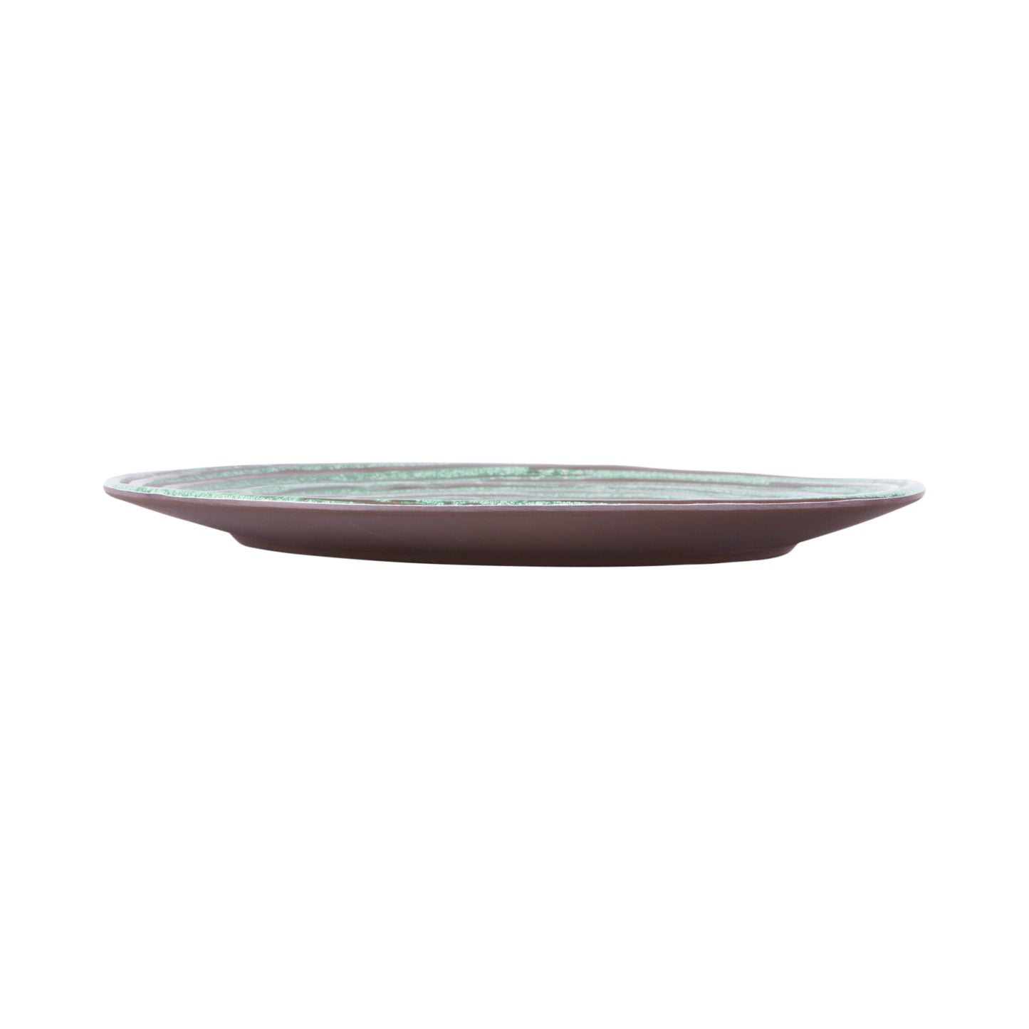 Melamine Round Plate - Stardust Green