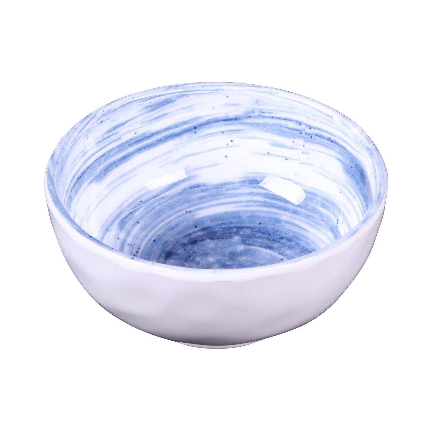 Melamine Round Bowl - Navy Design