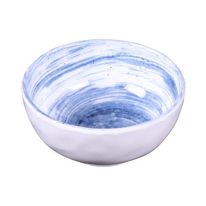 Melamine Round Bowl - Navy Design