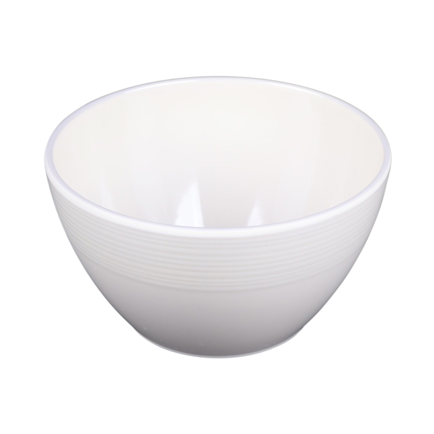 Melamine Round Bowl - Cream Glaze