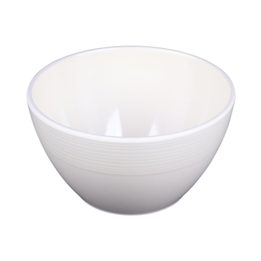 Melamine Round Bowl - Cream Glaze
