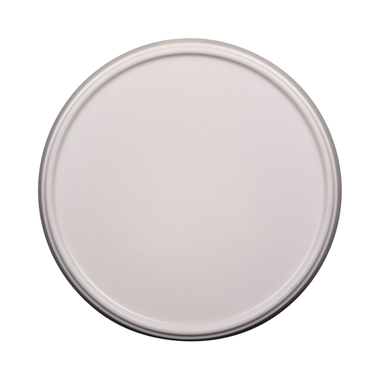 Melamine Round Coupe Plate - Cream Glaze