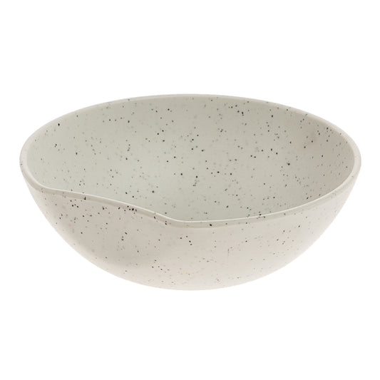 31.45 oz infuse stone natural dented melamine bowl, 7.2"L x 6.6"W x 2.5"H, GET, cheforward