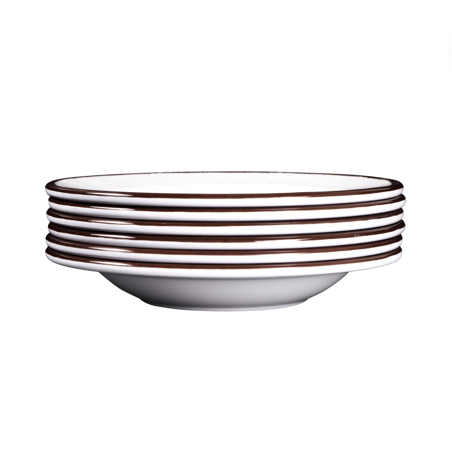 Melamine Round Crackle Pasta/Soup Bowl - White